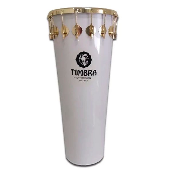 Timbal 14" x 90 cm - white, golden HW, 16 hooks Timbra A335031