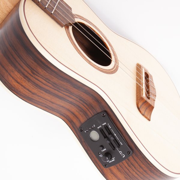 Cavaquinho Luthier electrico - breites Griffbrett, mit Tasche APC A170017