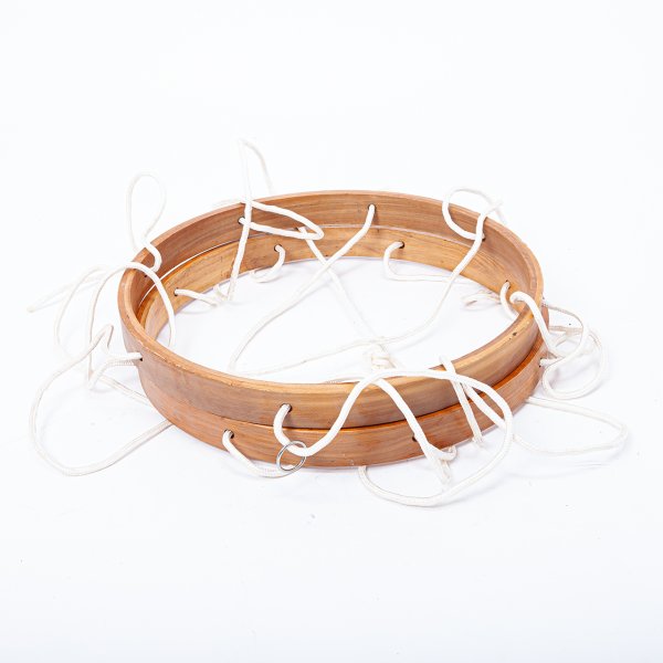 Paire de cercles en bois pour alfaia 20'' avec corde Barravento A509010